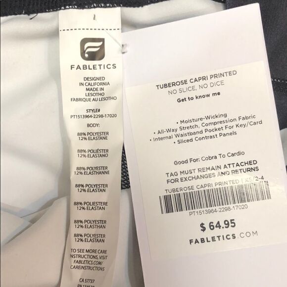 Fabletics Tuberose Capri No Slice, No Dice Legging - Picture 9 of 10